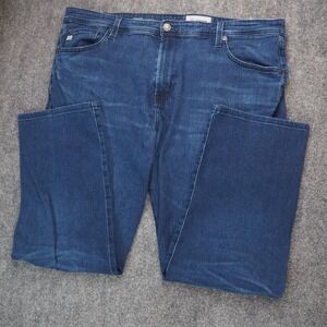 AG Adriano Goldschmied Jeans Mens 38x28 The‎ Graduate Blue Solid Denim Casual